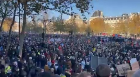 Protest in Paris